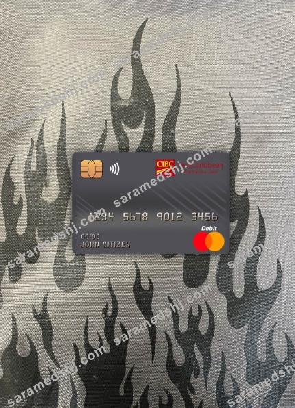 Dominica Cibc first caribbean international bank master debit card photolook front
